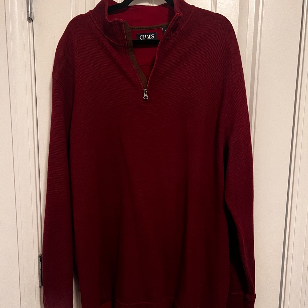 Men’s Chaps Quarter-zip sweater